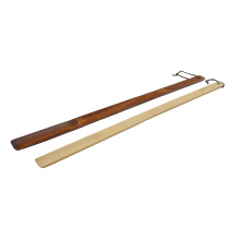 Hotel custom long handled wooden shoe horn wholesale